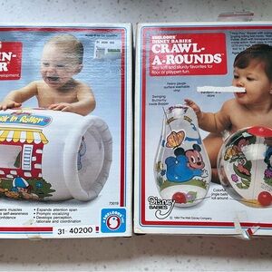 Vintage 1980s Disney Babies Crawl-A-Rounds Toy Shelcore
